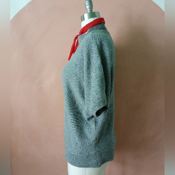 LOFT Outlet Batwing Oversized Pullover Sweater Top M Retro Beatnik Chic VLV - Picture 2 of 6